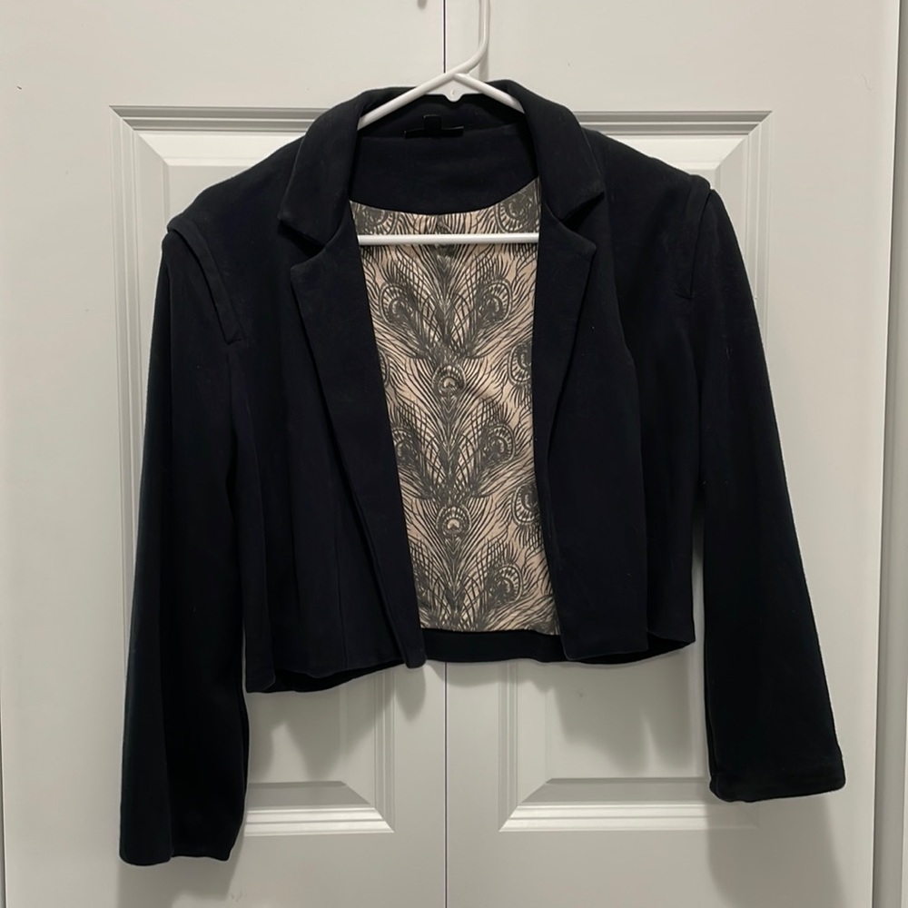Topshop cropped jersey blazer, US size 12